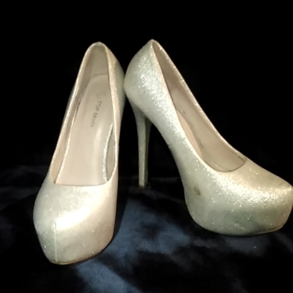 Sparkle White High Heels